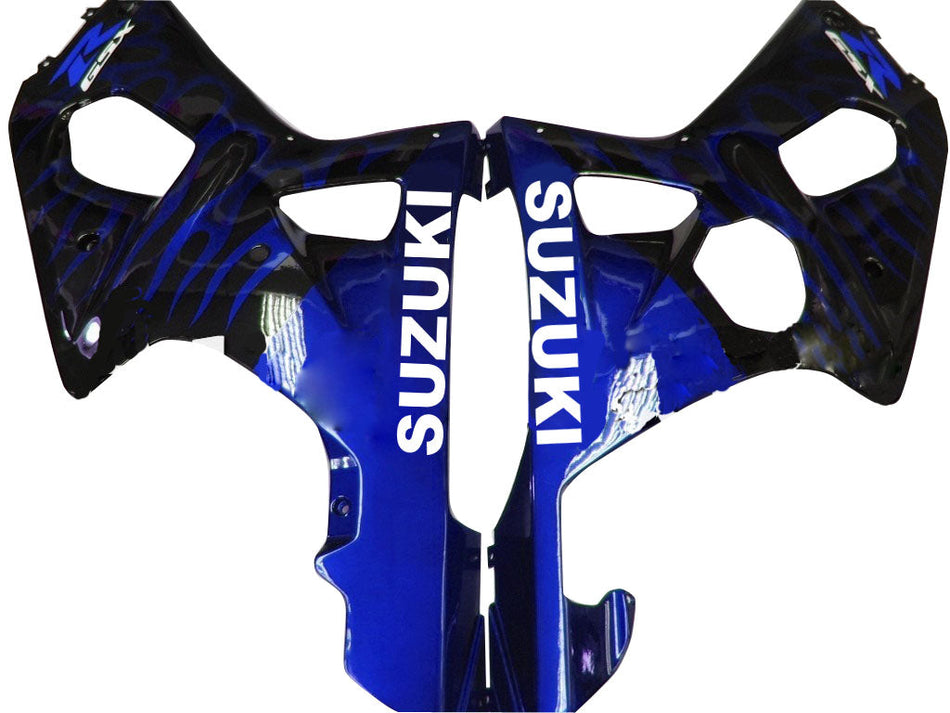 2000-2002 スズキ GSXR 1000 ブラック &amp; ブルー フレイム レーシング フェアリング ジェネリック