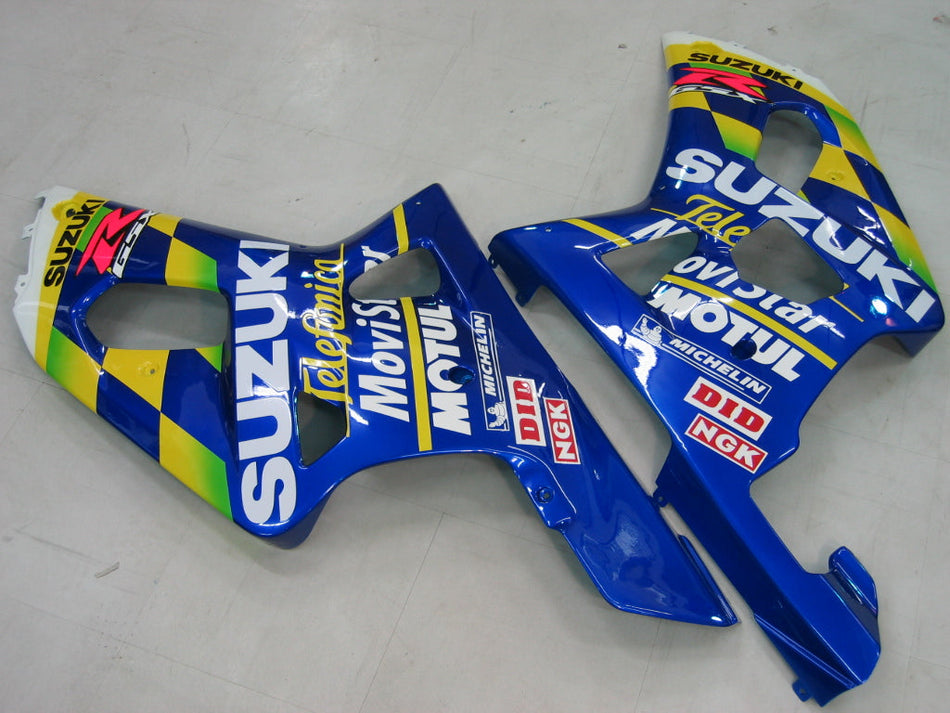 2000-2002 スズキ GSXR 1000 ブルー モビスター レーシング フェアリング ジェネリック