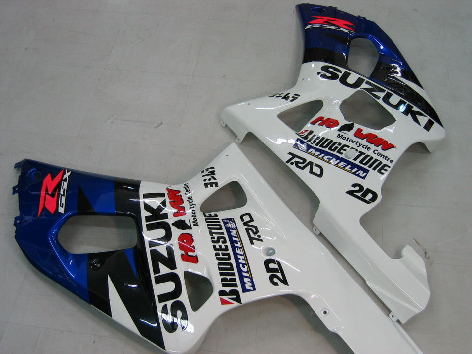 2000-2002 スズキ GSXR 1000 ブルー &amp; ホワイト モチュール レーシング フェアリング ジェネリック