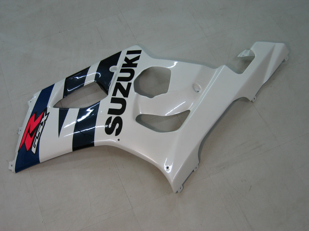 For GSXR1000 2003-2004 Bodywork Fairing White ABS Injection Molded Plastics Set