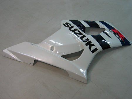 For GSXR1000 2003-2004 Bodywork Fairing White ABS Injection Molded Plastics Set