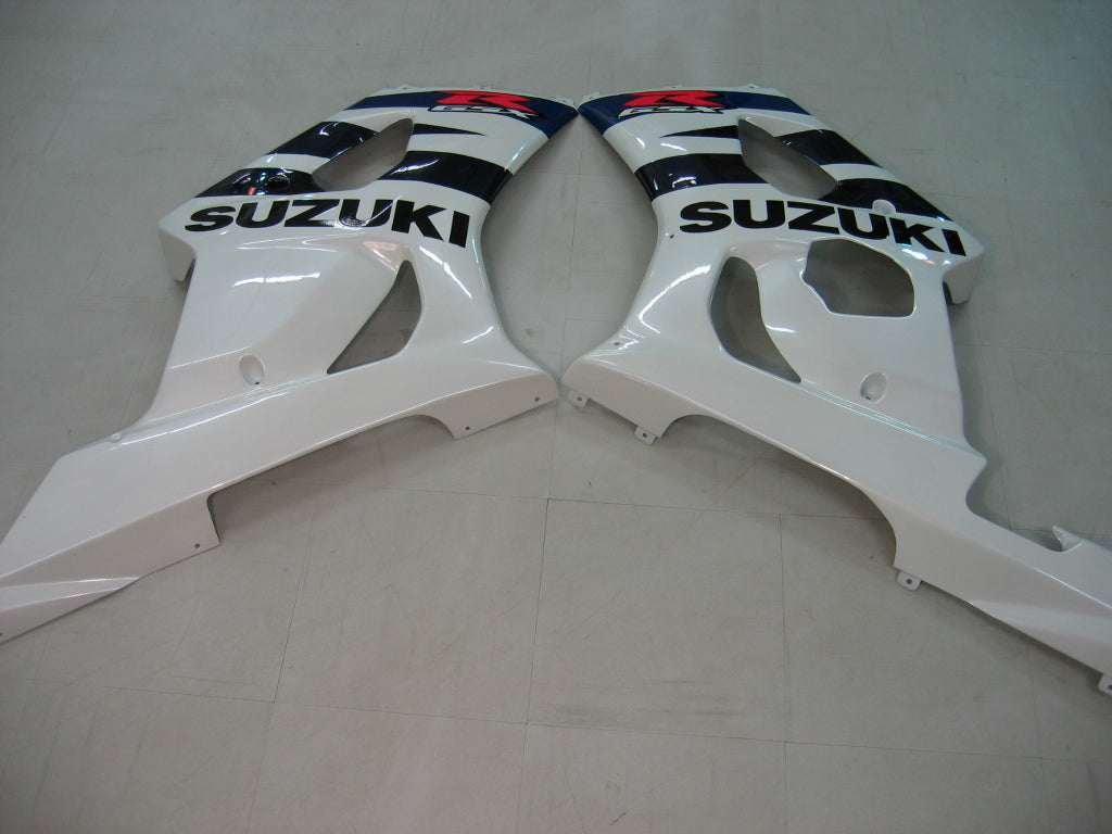 For GSXR1000 2003-2004 Bodywork Fairing White ABS Injection Molded Plastics Set