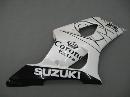 For GSXR1000 2003-2004 Bodywork Fairing White ABS Injection Molded Plastics Set