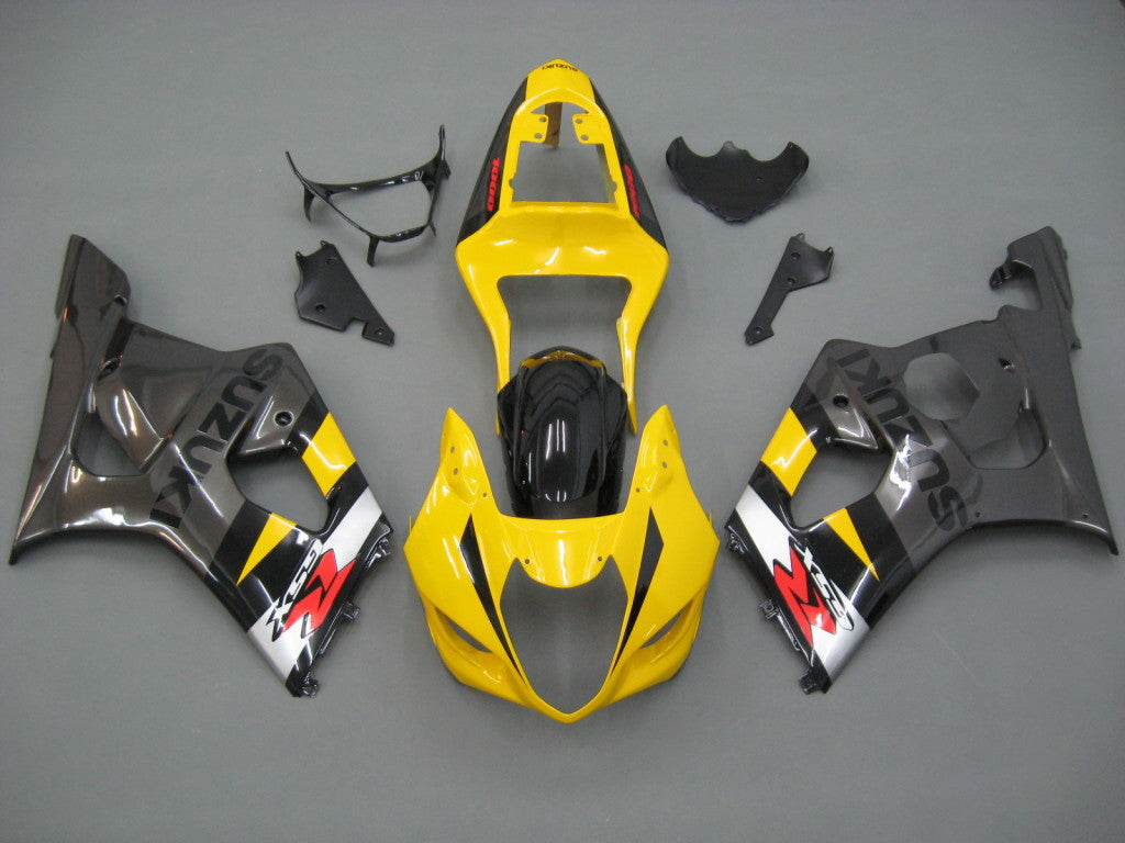 For GSXR1000 2003-2004 Bodywork Fairing Yellow ABS Injection Molded Plastics Set