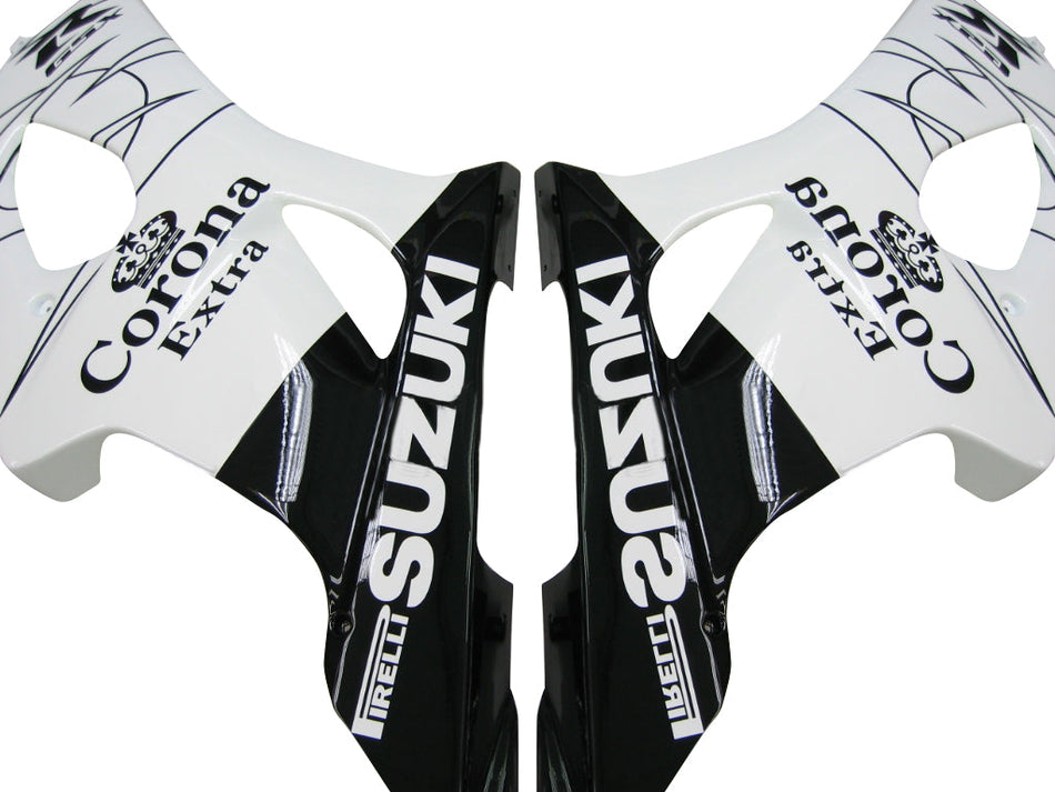 2003-2004 スズキ GSXR 1000 ホワイト &amp; ブラック コロナ スズキ レーシング フェアリング ジェネリック