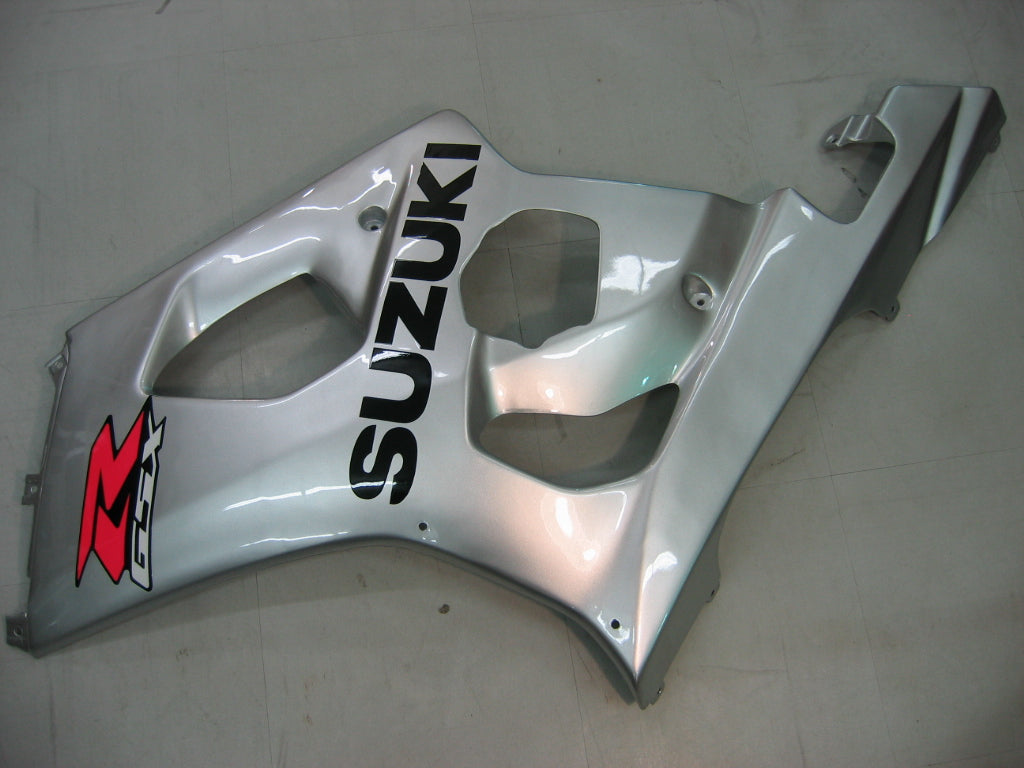 For GSXR1000 2003-2004 Bodywork Fairing White ABS Injection Molded Plastics Set