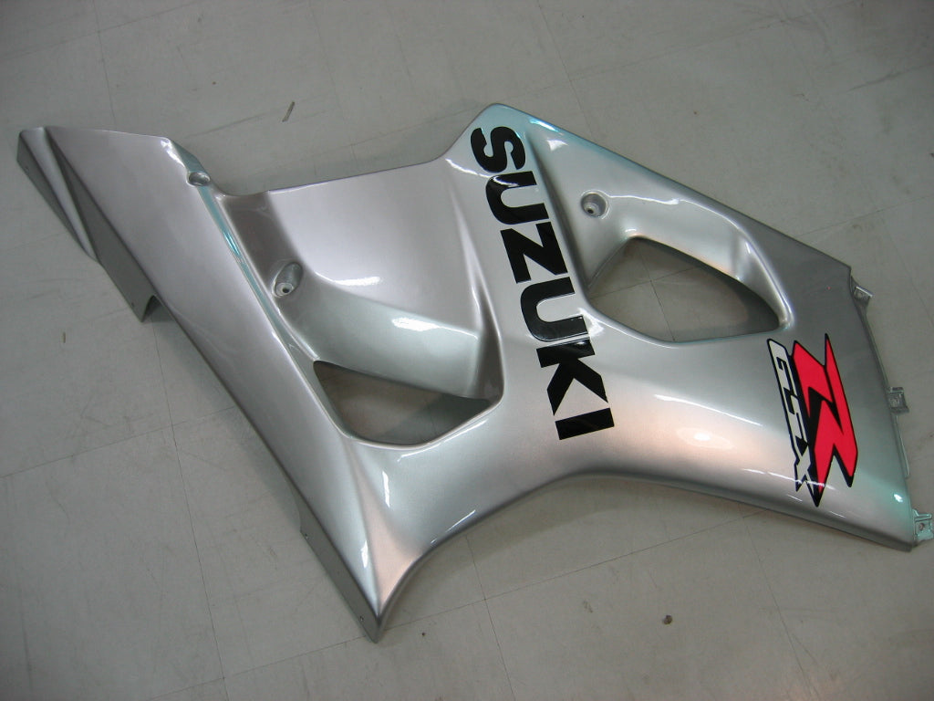 For GSXR1000 2003-2004 Bodywork Fairing White ABS Injection Molded Plastics Set