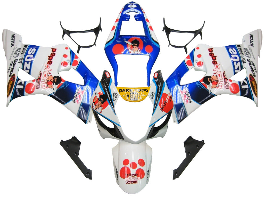 For GSXR1000 2003-2004 Bodywork Fairing Multi-Color ABS Injection Molded Plastics Set