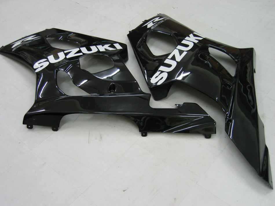 2003-2004 GSXR1000 ボディワークフェアリング ブラック ABS 射出成形プラスチックセット ジェネリック