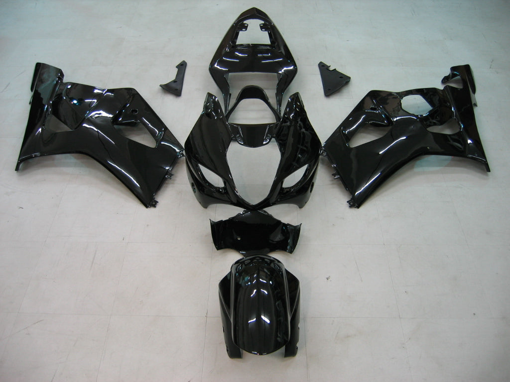 For GSXR1000 2003-2004 Bodywork Fairing Black ABS Injection Molded Plastics Set