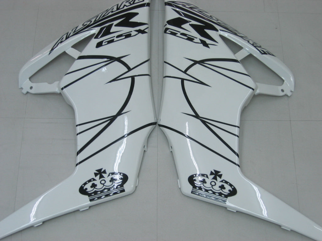 For GSXR1000 2005-2006 Bodywork Fairing White Black ABS Injection Molded Plastics Set