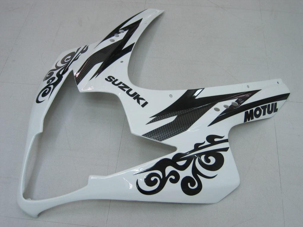 For GSXR1000 2005-2006 Bodywork Fairing White Black ABS Injection Molded Plastics Set