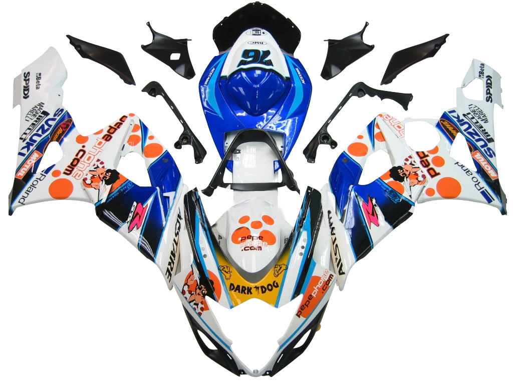 For GSXR1000 2005-2006 Bodywork Fairing Multi-Color ABS Injection Molded Plastics Set