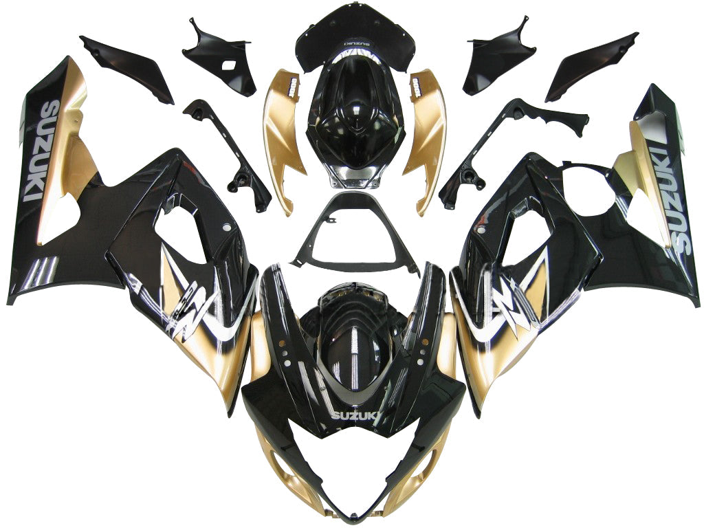 For GSXR1000 2005-2006 Bodywork Fairing Black ABS Injection Molded Plastics Set