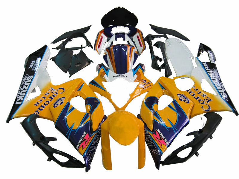 For GSXR1000 2005-2006 Bodywork Fairing Yellow ABS Injection Molded Plastics Set