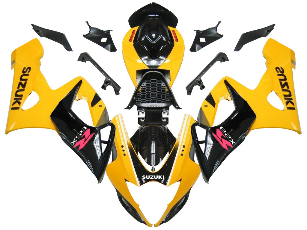 For GSXR1000 2005-2006 Bodywork Fairing Yellow ABS Injection Molded Plastics Set