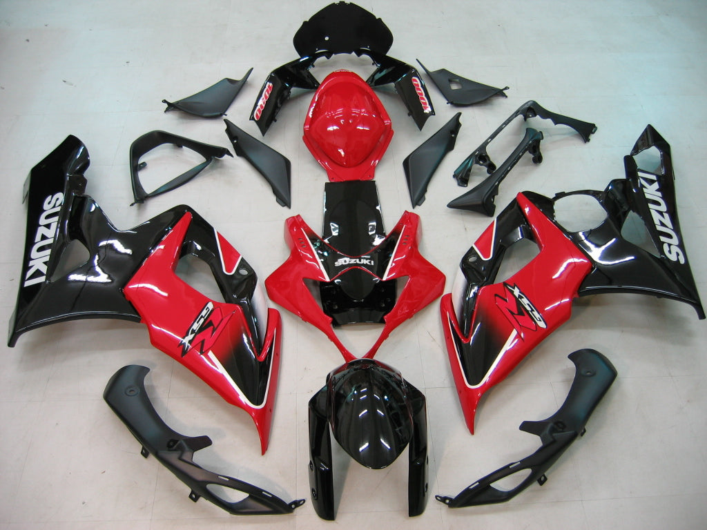 For GSXR1000 2005-2006 Bodywork Fairing Red ABS Injection Molded Plastics Set