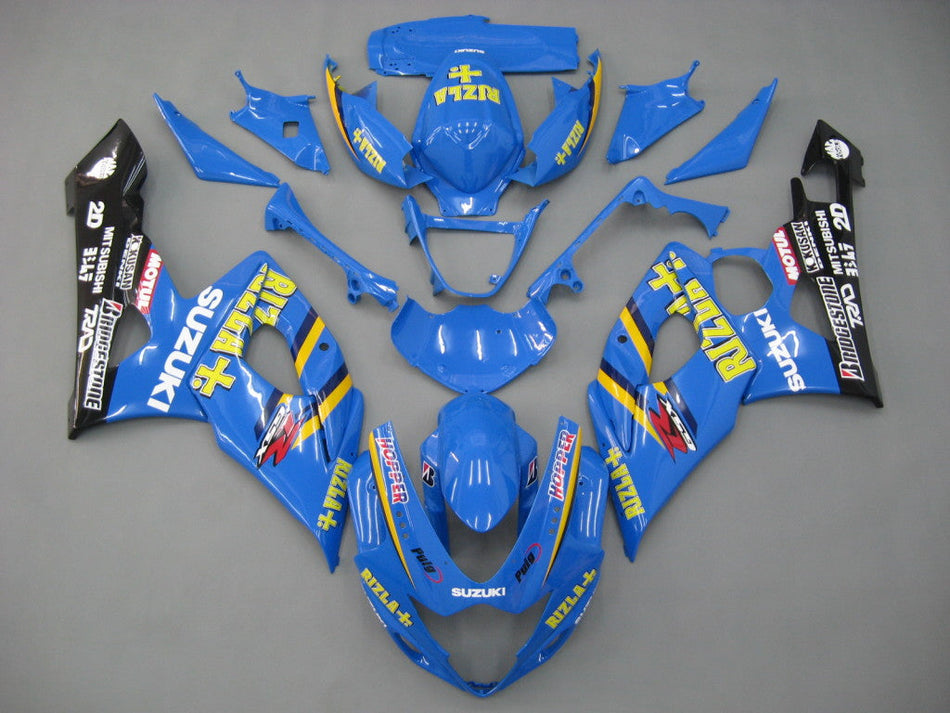 2005-2006 スズキ GSXR 1000 ブルー リズラ レーシング フェアリング ジェネリック