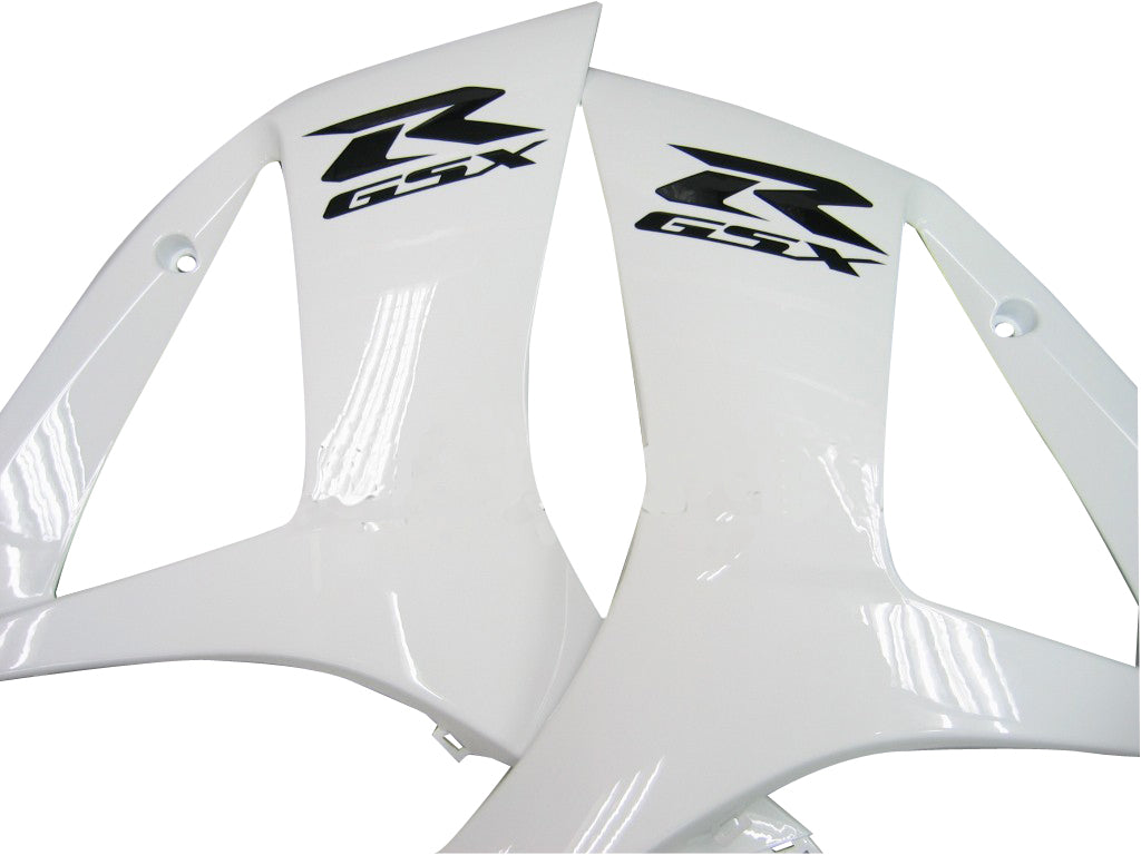 For GSXR1000 2007-2008 Bodywork Fairing White ABS Injection Molded Plastics Set