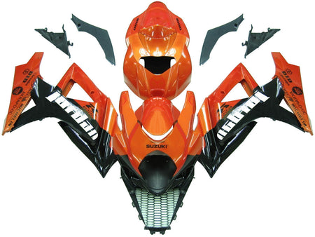 For GSXR1000 2007-2008 Bodywork Fairing Orange ABS Injection Molded Plastics Set