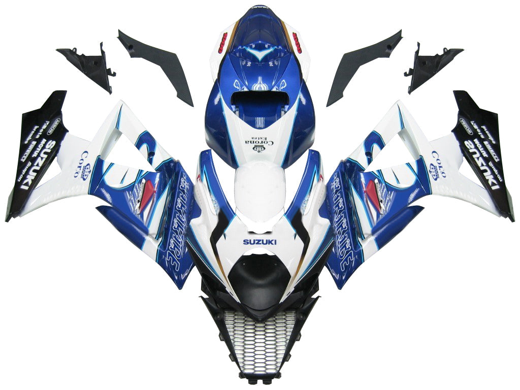 For GSXR1000 2007-2008 Bodywork Fairing Blue ABS Injection Molded Plastics Set