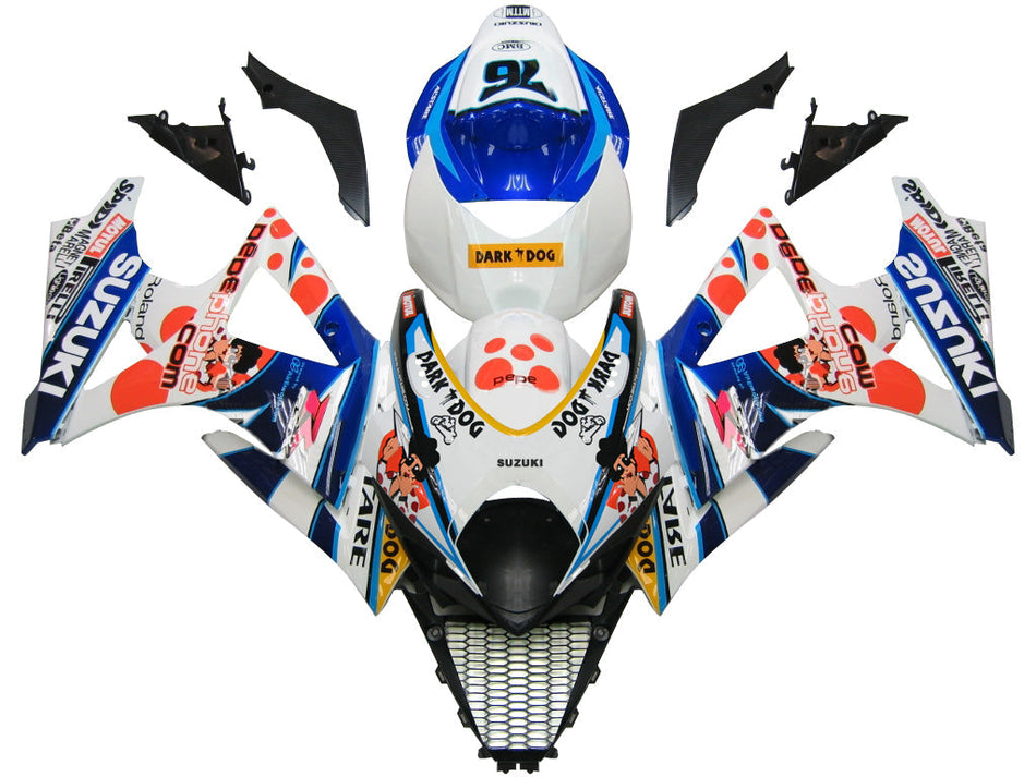 2007-2008 スズキ GSXR 1000 マルチカラー ペペフォン No.76 レーシングフェアリング ジェネリック