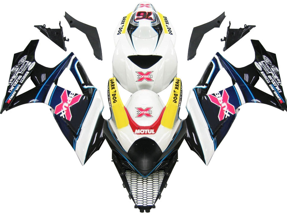 2007-2008 スズキ GSXR 1000 マルチカラー Brux レーシングフェアリング ジェネリック