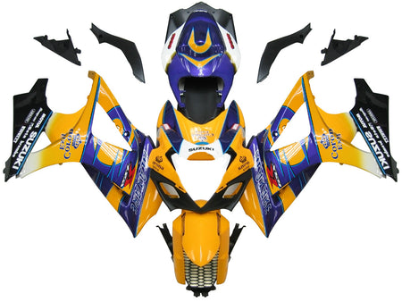 For GSXR1000 2007-2008 Bodywork Fairing Yellow ABS Injection Molded Plastics Set