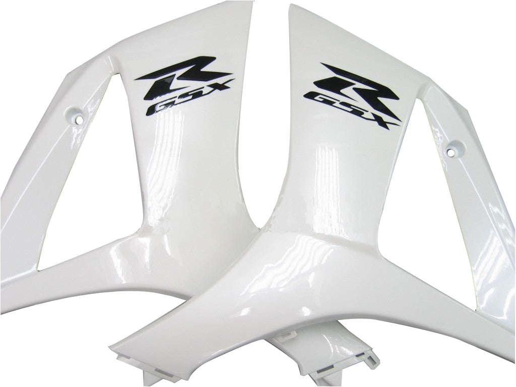 For GSXR1000 2007-2008 Bodywork Fairing White ABS Injection Molded Plastics Set