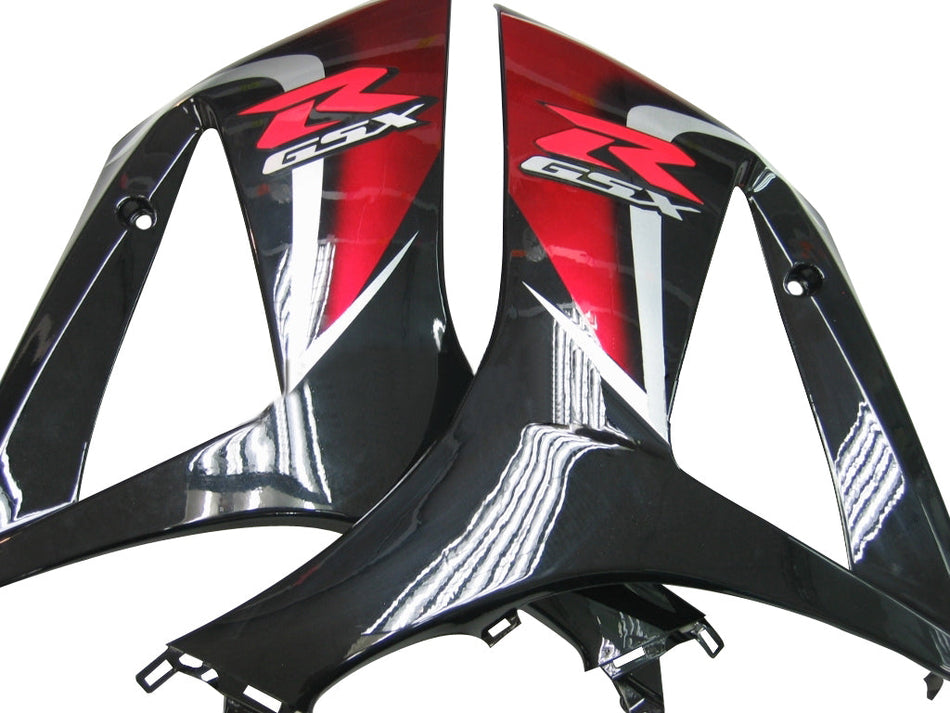 2007-2008 スズキ GSXR 1000 レッドチェリー &amp; ブラック GSXR レーシングフェアリング ジェネリック