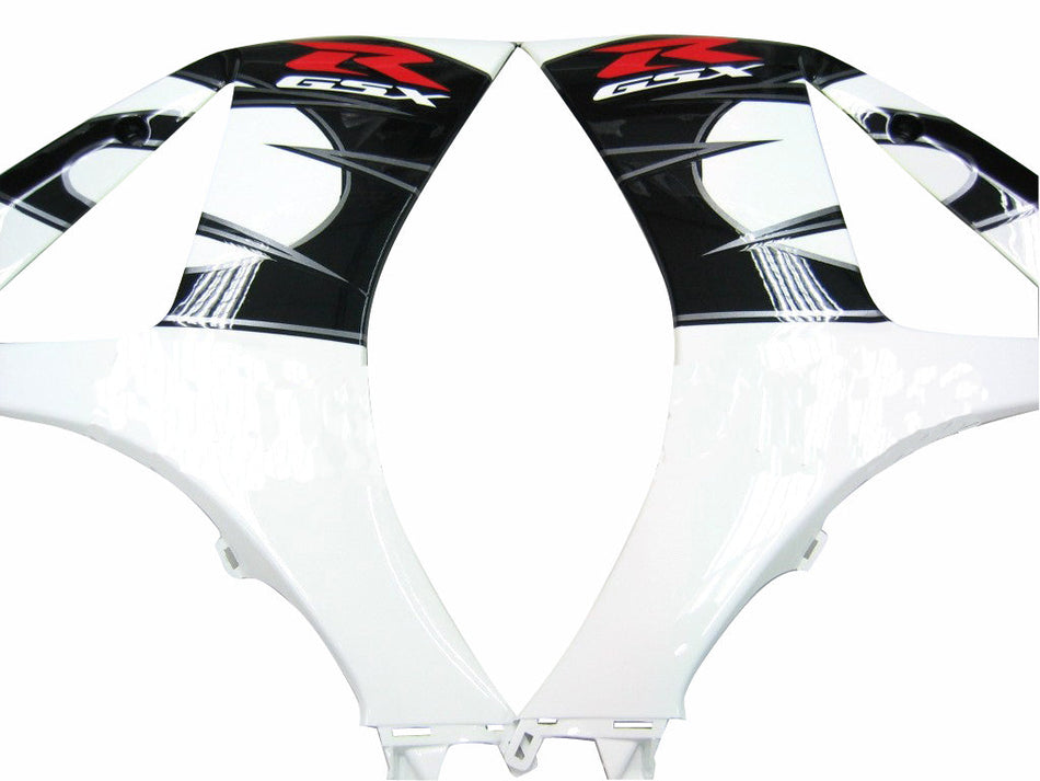 2007-2008 スズキ GSXR 1000 ブラック &amp; ホワイト GSXR レーシングフェアリング ジェネリック
