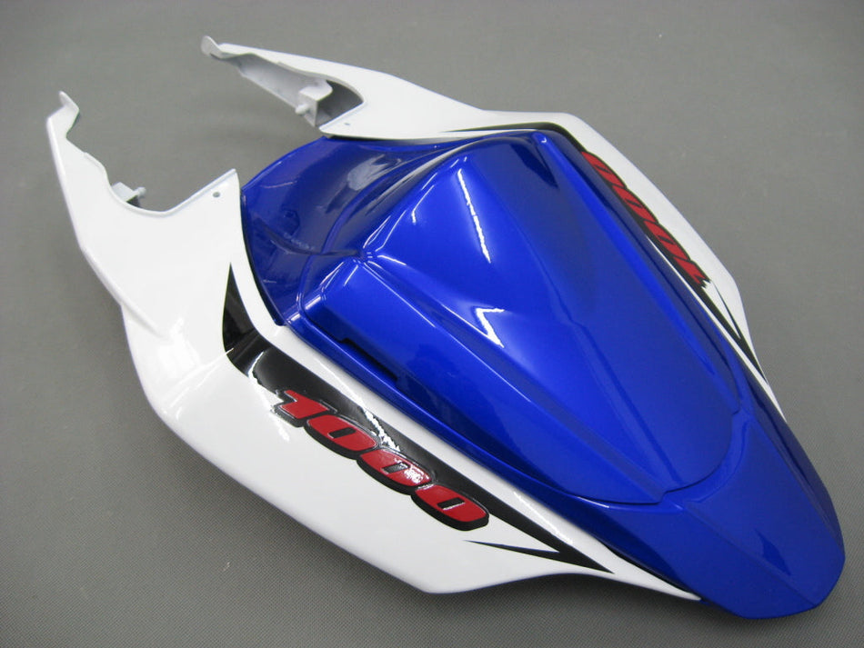 2007-2008 スズキ GSXR 1000 ブルー &amp; ホワイト GSXR レーシングフェアリング ジェネリック