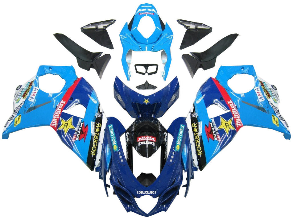 2009-2016 スズキ GSXR 1000 ブルー ロックスター レーシング フェアリング ジェネリック