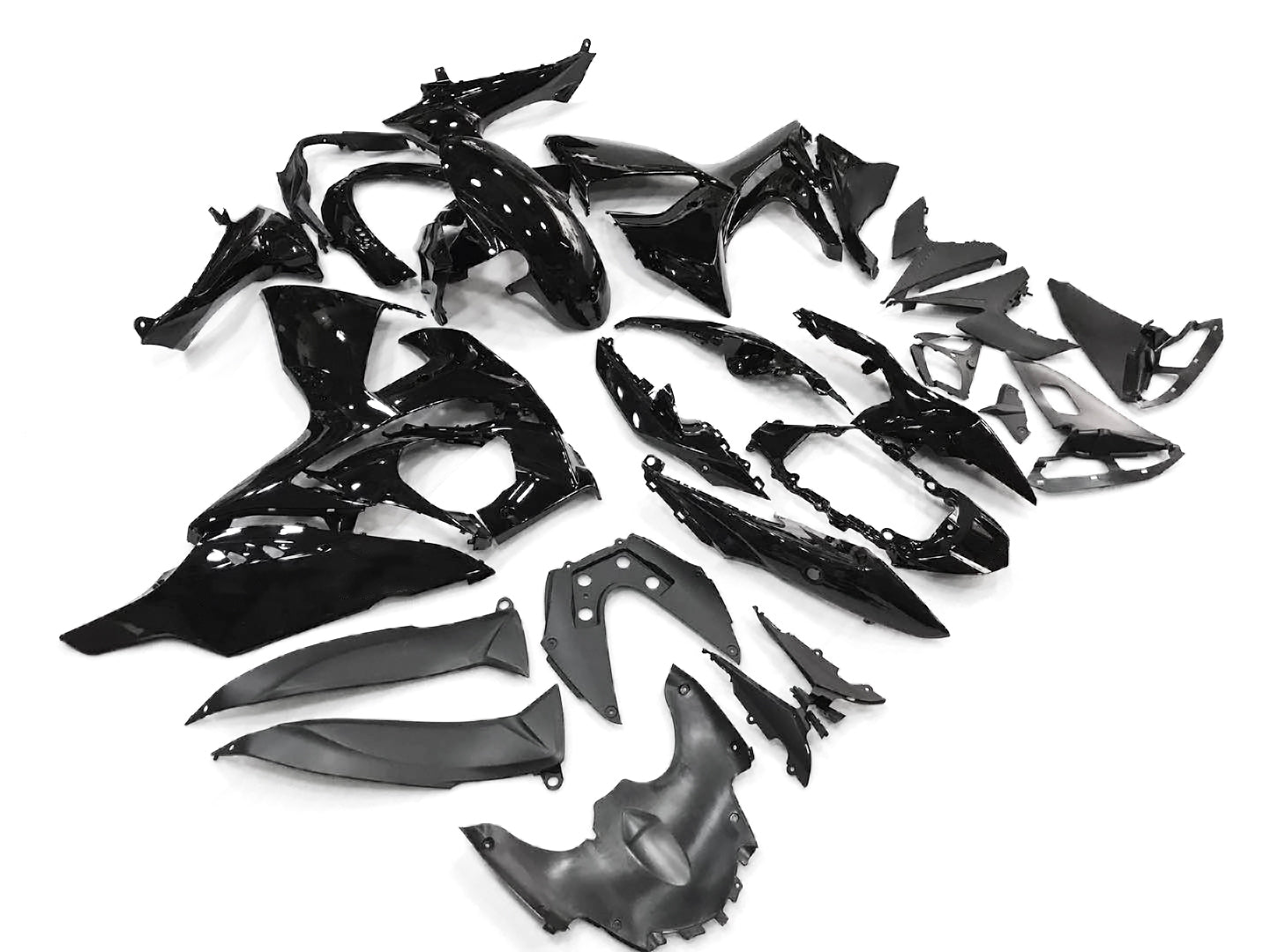 For GSXR1000 2009-2016 Bodywork Fairing Black ABS Injection Molded Plastics Set