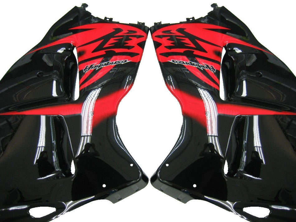 1999-2007 スズキ GSX1300 ハヤブサ ブラック&amp;レッド ハヤブサ レーシングフェアリング ジェネリック