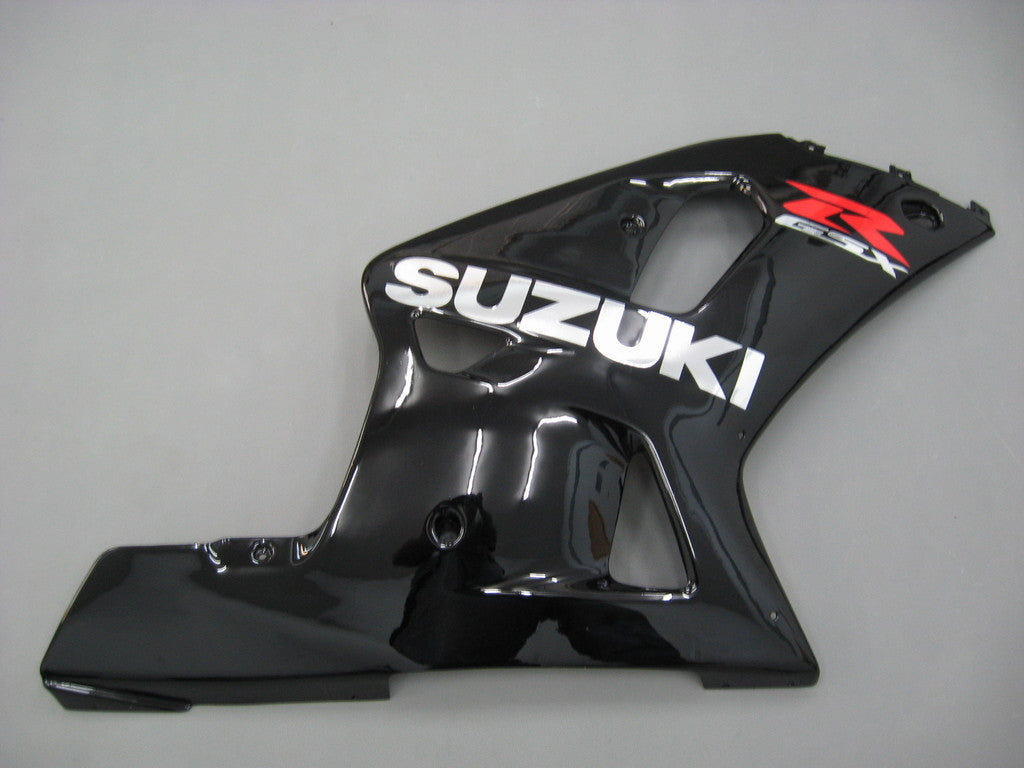 For GSXR600 2001-2003 Bodywork Fairing Black ABS Injection Molded Plastics Set