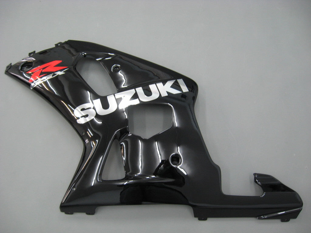 For GSXR600 2001-2003 Bodywork Fairing Black ABS Injection Molded Plastics Set