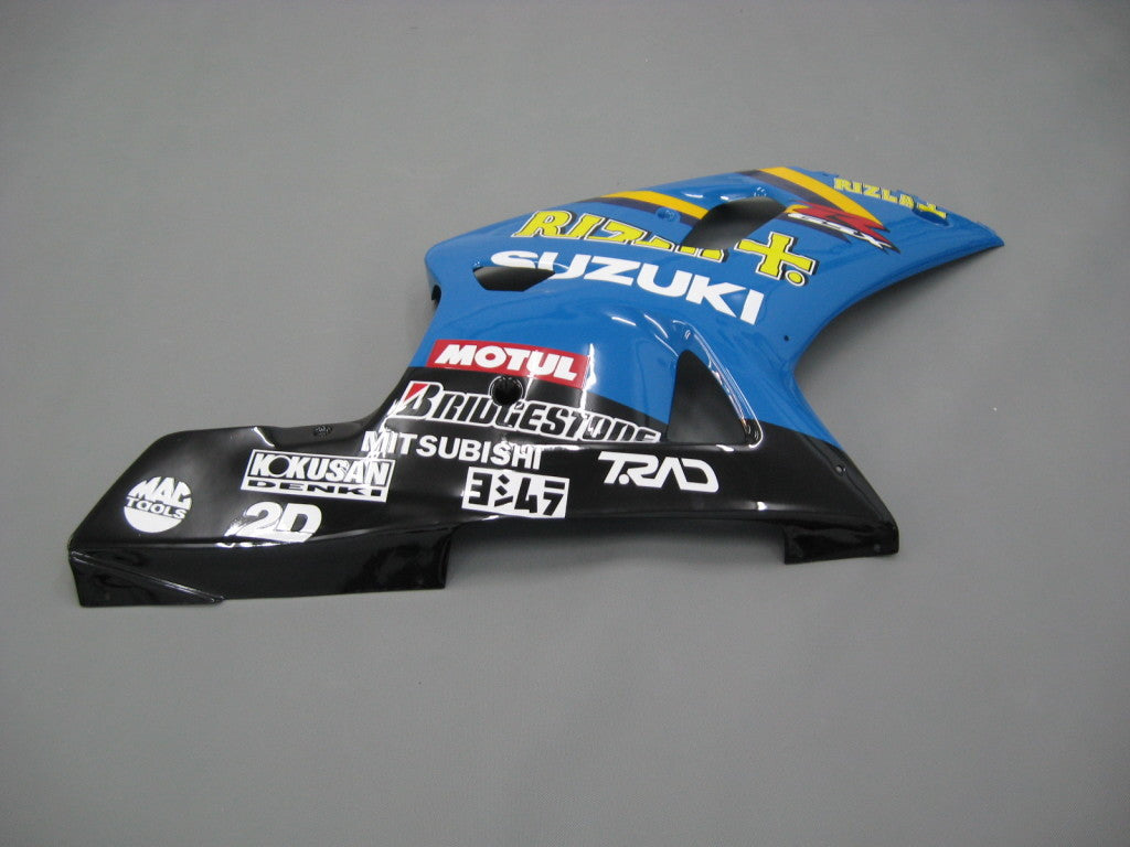 For GSXR600 2001-2003 Bodywork Fairing Blue ABS Injection Molded Plastics Set