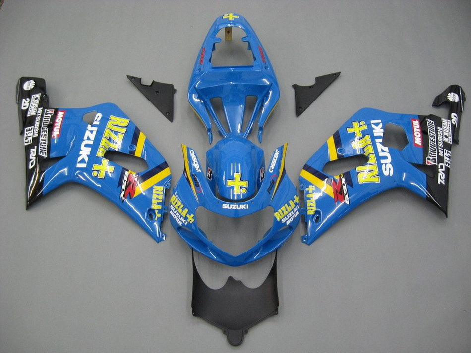 2001-2003 スズキ GSXR 600 ブルー ブラック リズラ GSXR レーシング フェアリング ジェネリック