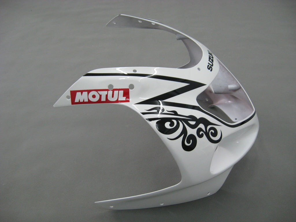 For GSXR600 2001-2003 Bodywork Fairing White ABS Injection Molded Plastics Set