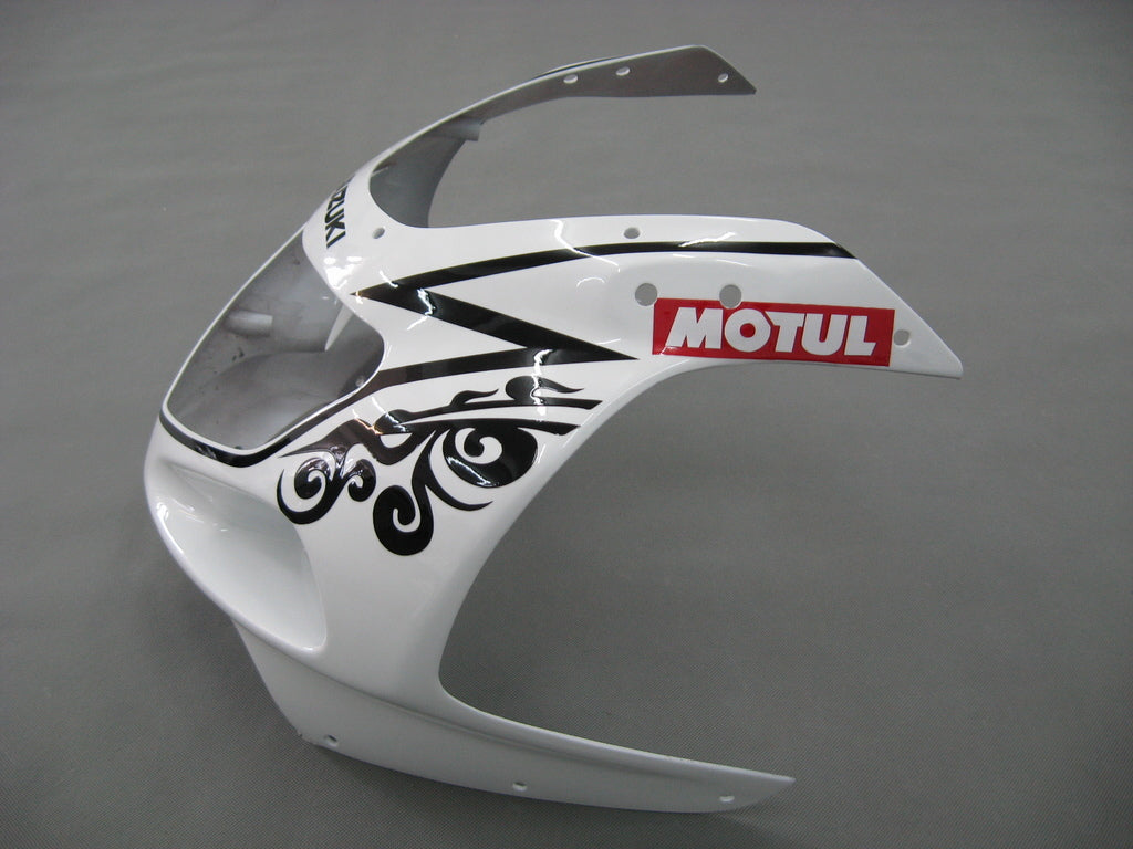 For GSXR600 2001-2003 Bodywork Fairing White ABS Injection Molded Plastics Set