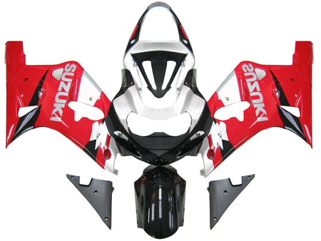 For GSXR600 2001-2003 Bodywork Fairing Red ABS Injection Molded Plastics Set