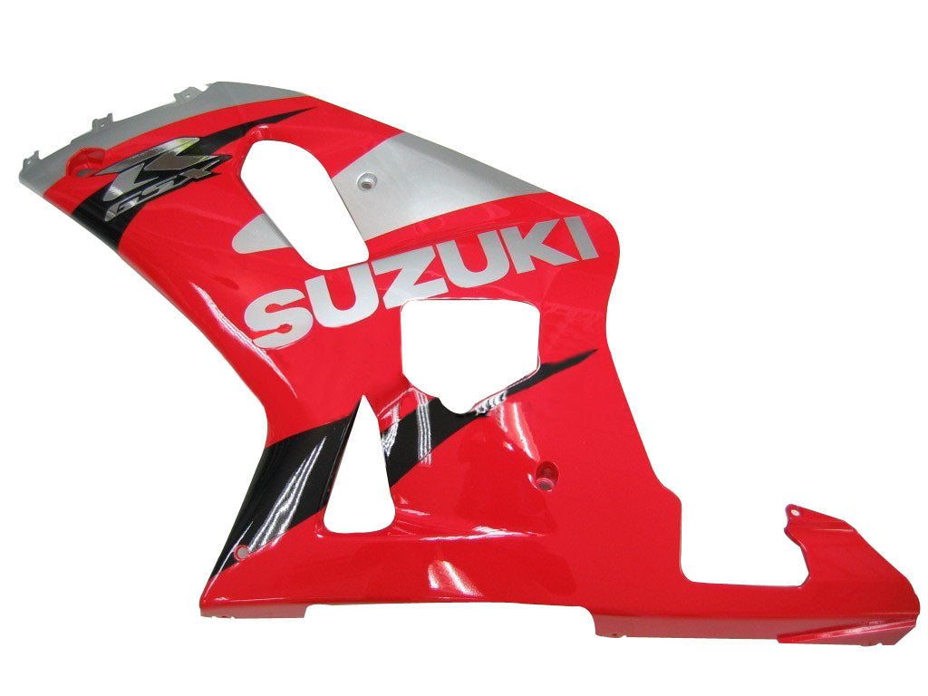 For GSXR600 2001-2003 Bodywork Fairing Red ABS Injection Molded Plastics Set