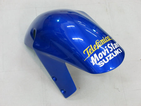 For GSXR600 2001-2003 Bodywork Fairing Blue ABS Injection Molded Plastics Set