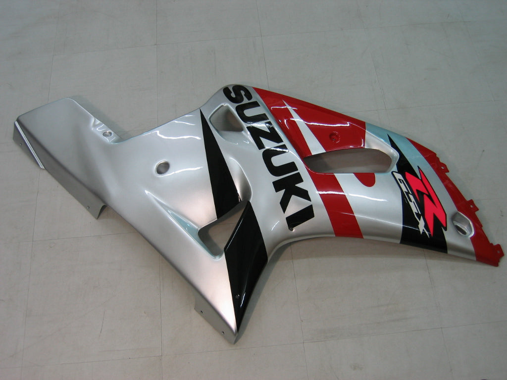 For GSXR600 2001-2003 Bodywork Fairing Red ABS Injection Molded Plastics Set