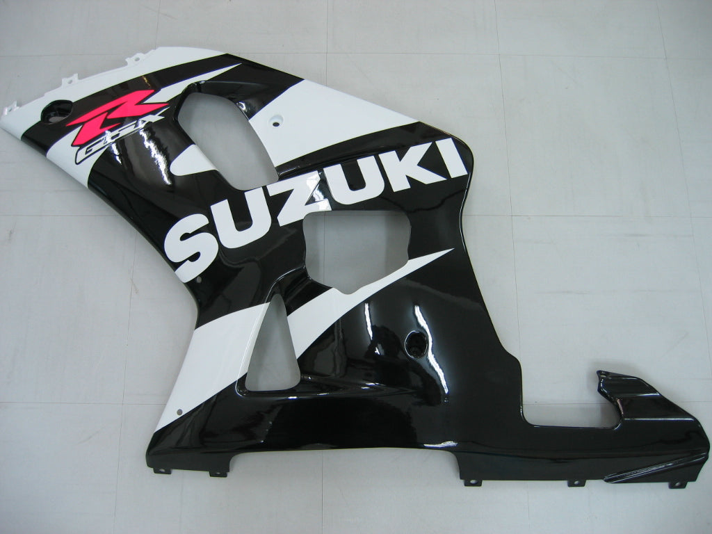 For GSXR600 2001-2003 Bodywork Fairing Black ABS Injection Molded Plastics Set