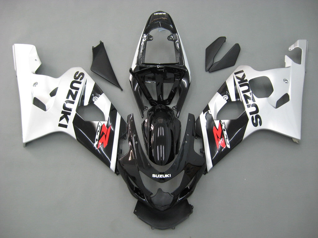 For GSXR 600/750 2004-2005 Bodywork Fairing Black ABS Injection Molded Plastics Set