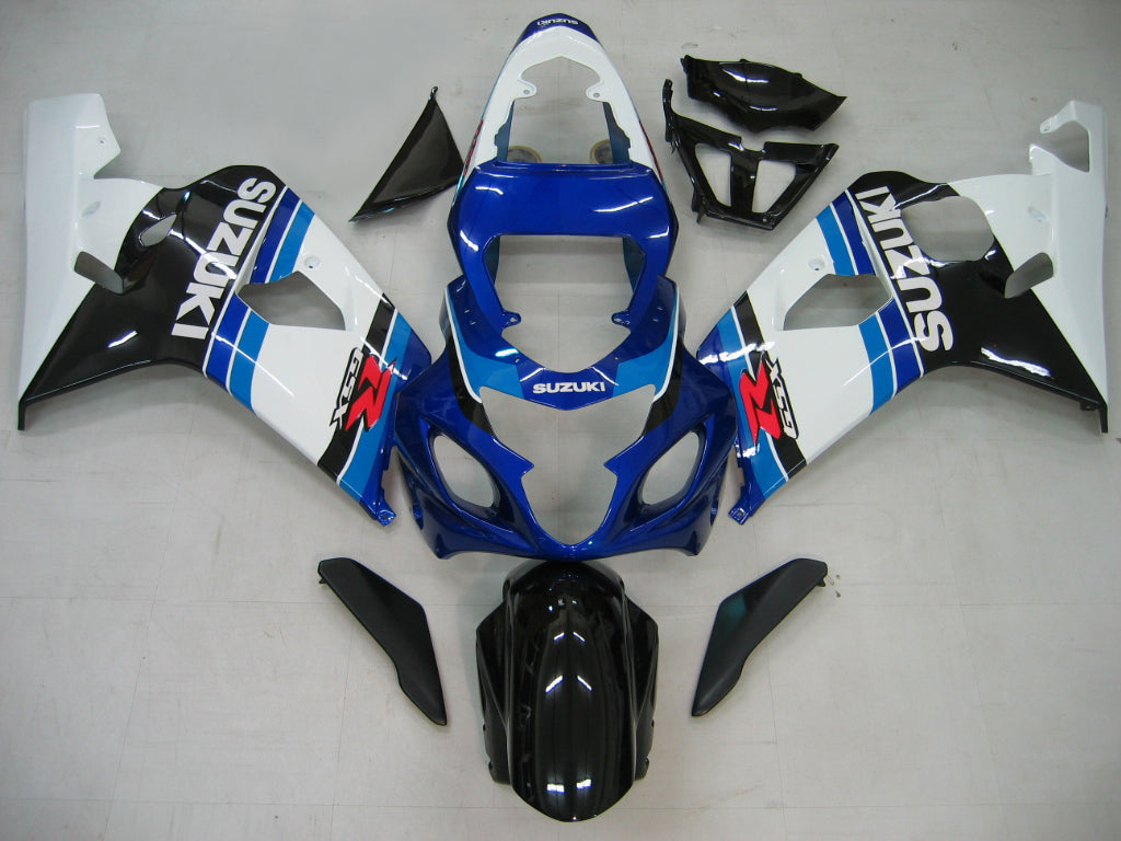 For GSXR 600/750 2004-2005 Bodywork Fairing Blue ABS Injection Molded Plastics Set