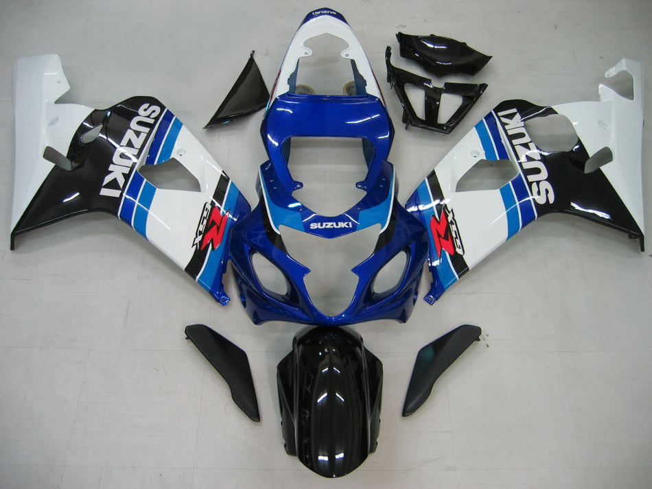 2004-2005 GSXR 600/750 ブルー ボディワーク フェアリング ABS 射出成形プラスチック セット ジェネリック