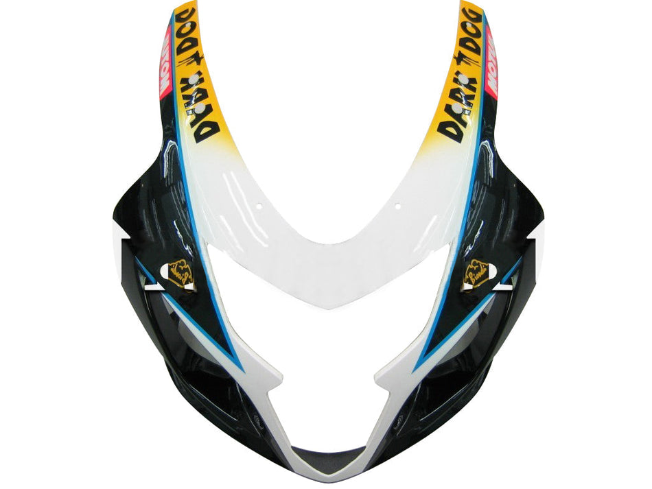 2004-2005 スズキ GSXR 600 750 ホワイト ブルー Brux GSXR レーシングフェアリング ジェネリック